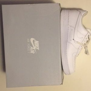 All white air force 1s